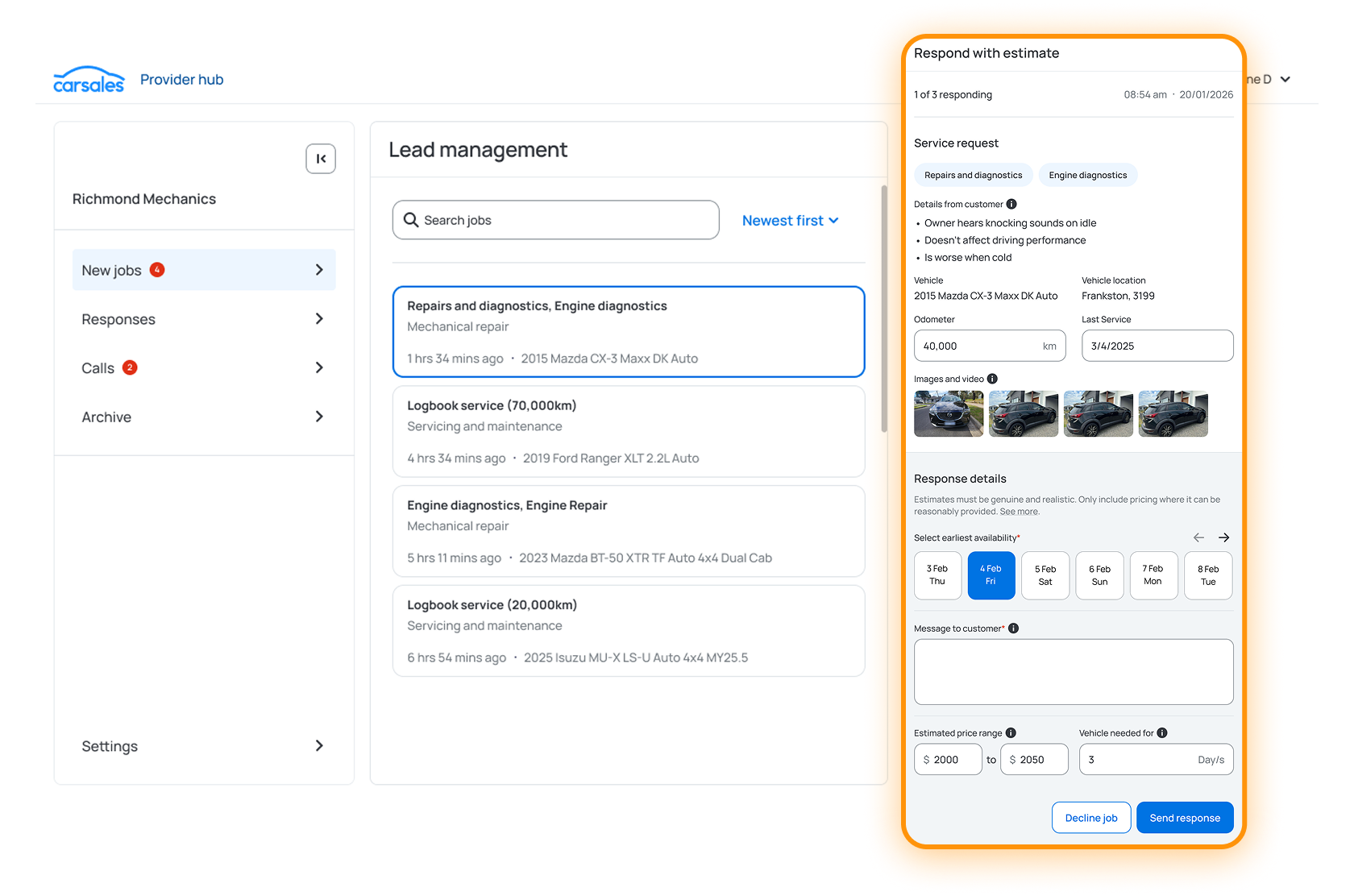 Lead to job management